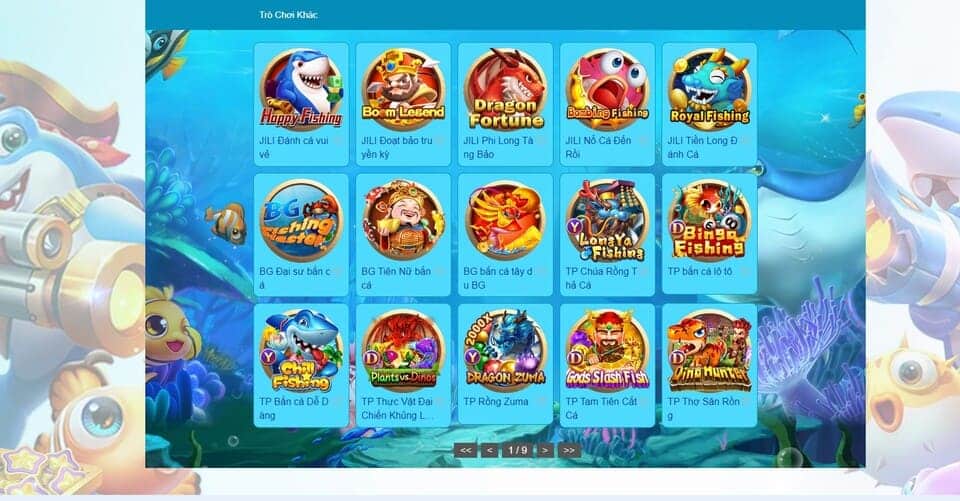 Hệ thống game bắn cá đổi thưởng siêu lớn tại WW88